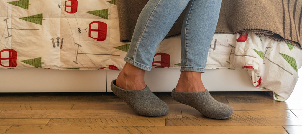 Embark on the Great Indoors with wool slippers and house shoes â Kyrgies