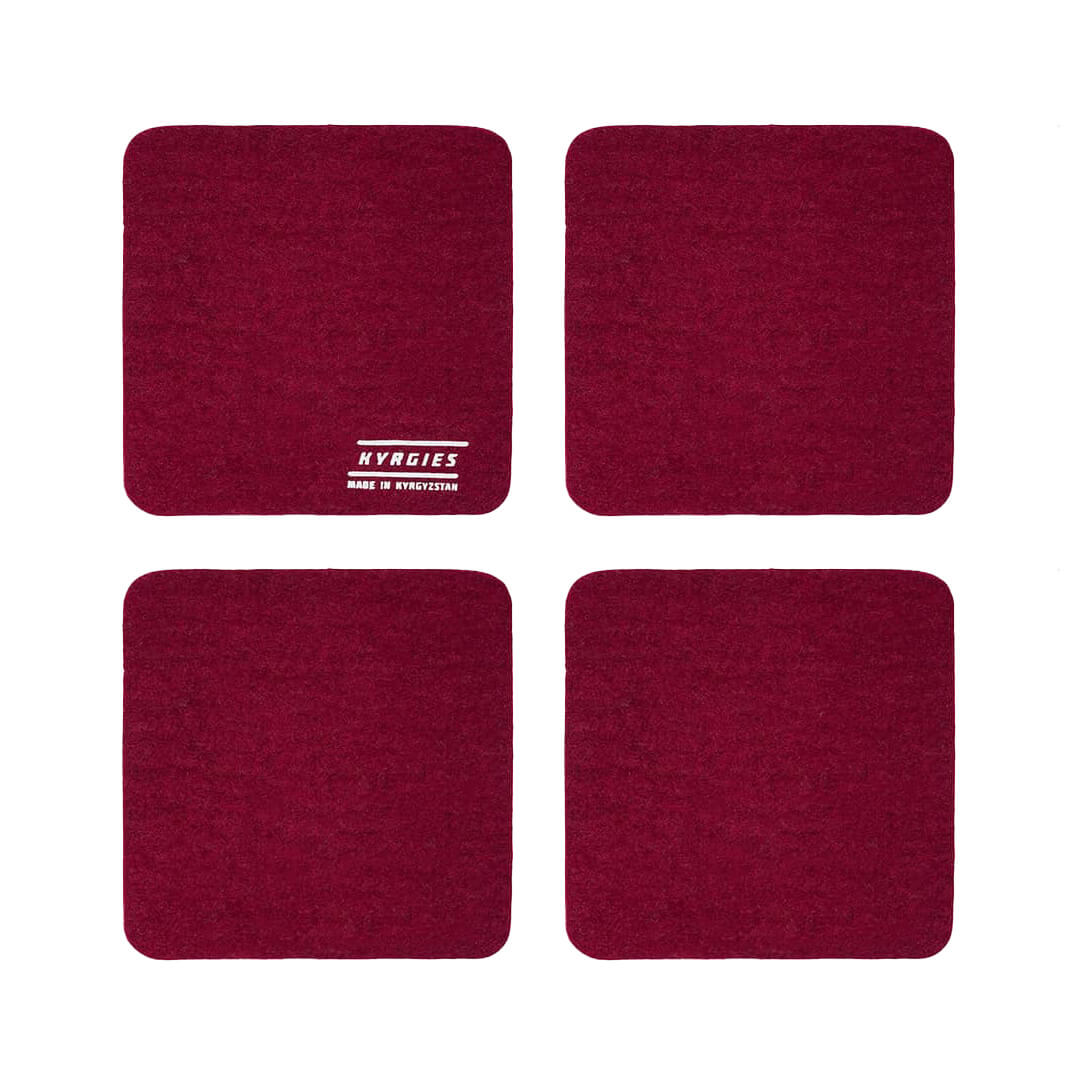 Kyrgies Coaster 4 Pack - Dark Cherry - Kyrgies