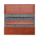 Large Felt and Leather Wallet - Kyrgies