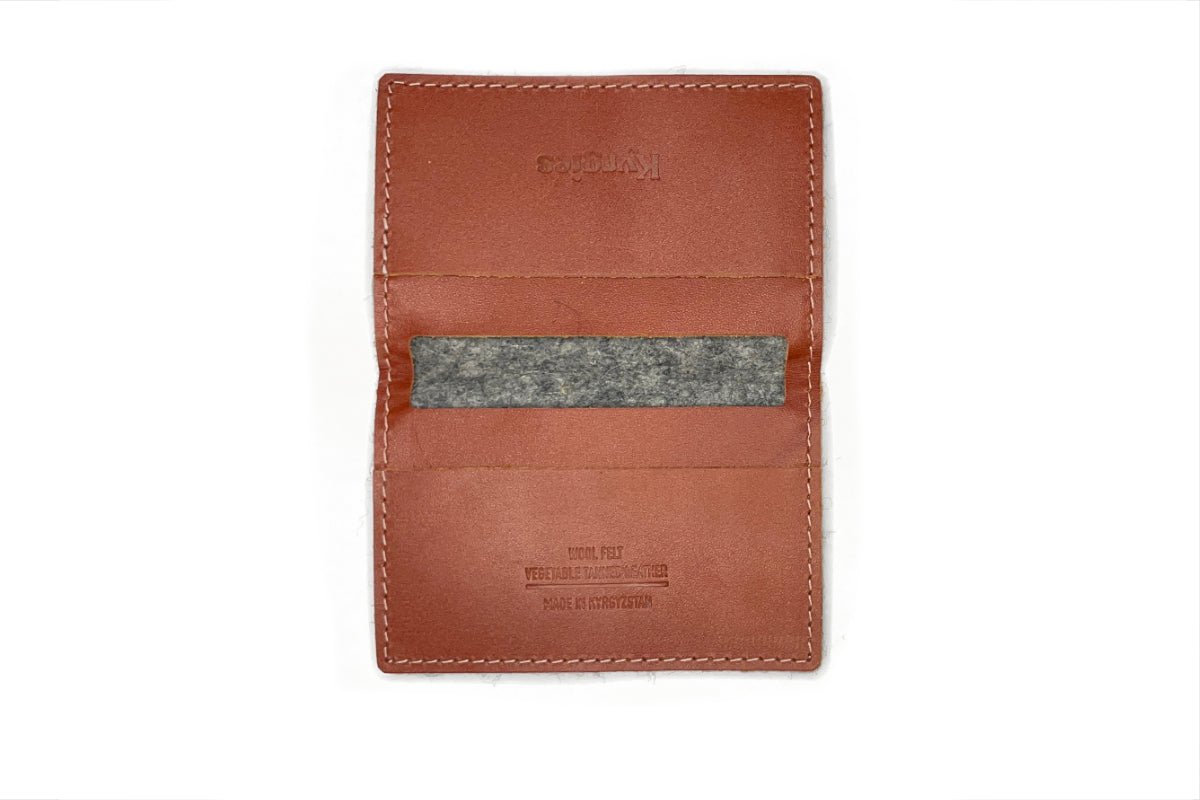 Felt and Leather Bifold Wallet - Kyrgies