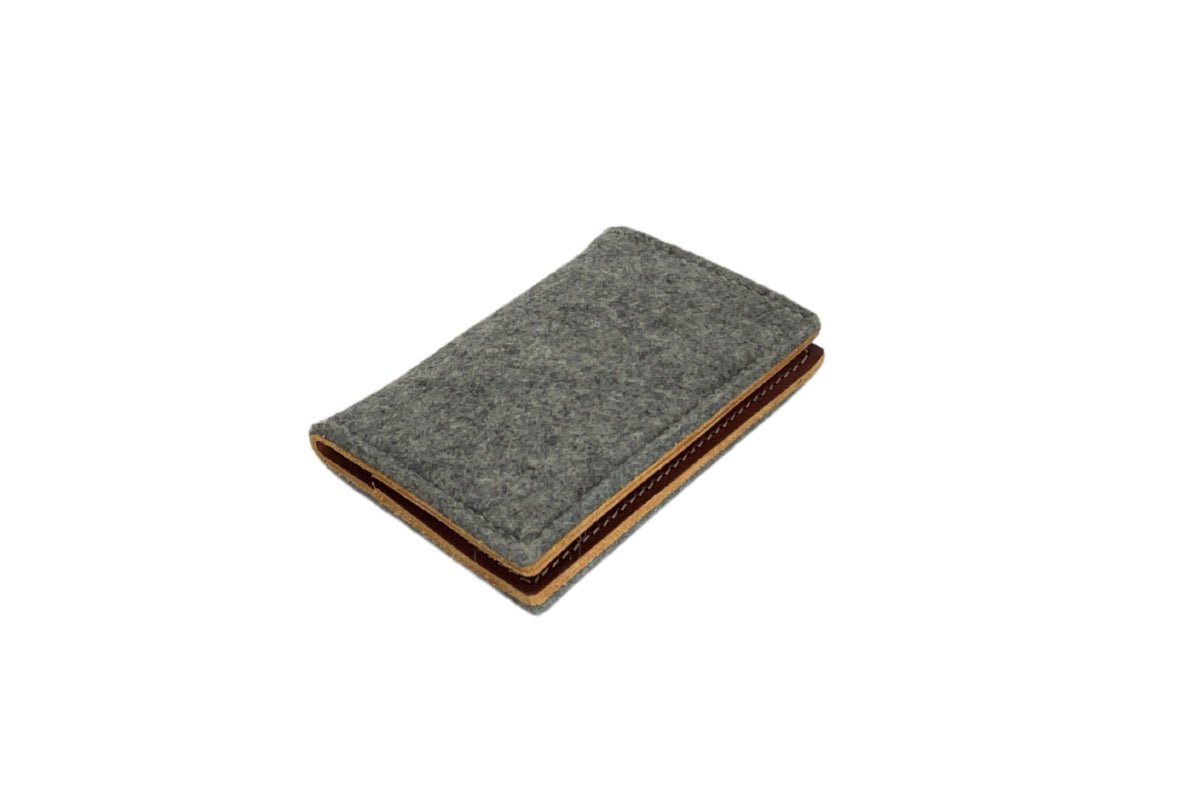 Felt and Leather Bifold Wallet - Kyrgies