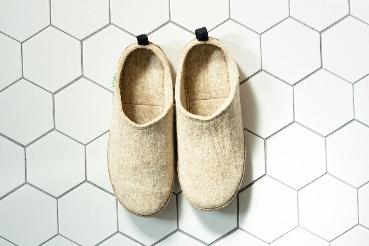 Embark on the Great Indoors with wool slippers and house shoes â Kyrgies