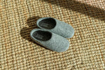 Kyrgies Wool Slippers with All Natural Sole - Low Back - Gray Men's - Kyrgies