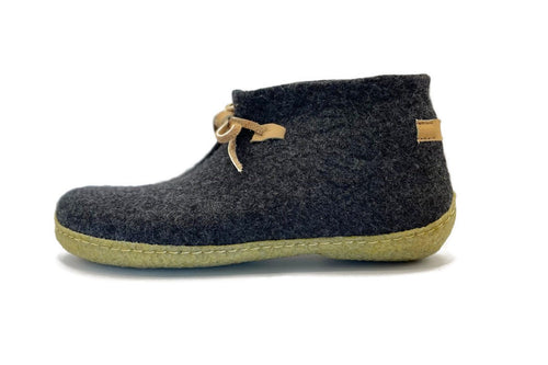 100% Wool Yellow Felt Boot